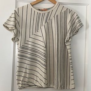 Dolan Left Coast flutter sleeve top